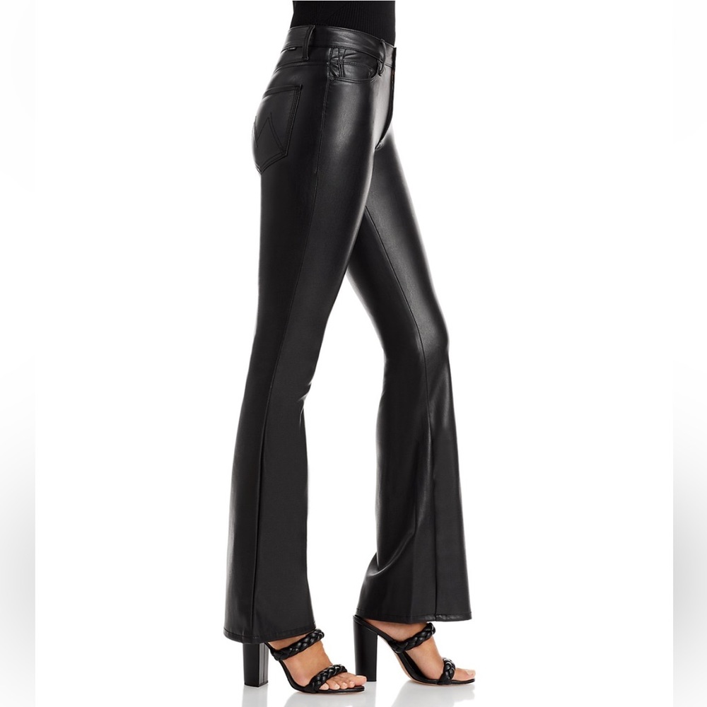 Like New Rider High Rise Ankle Bootcut Faux Leather Jeans